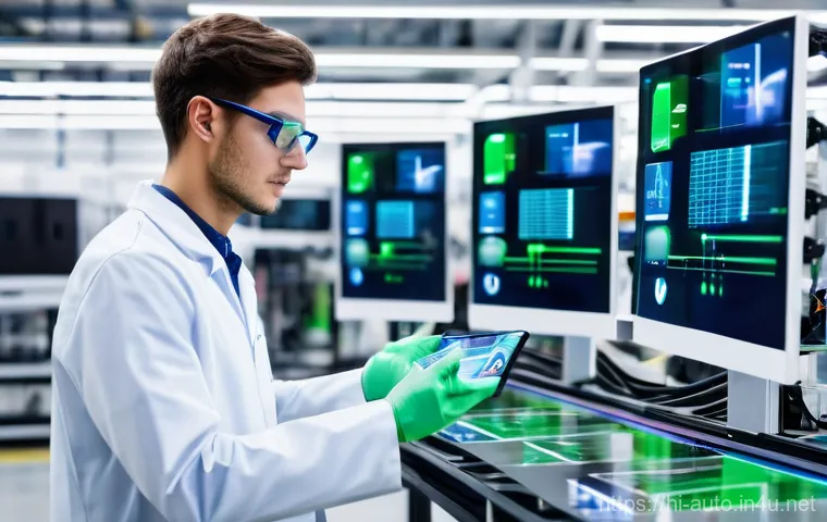 공장자동화 엔지니어의 커리어 패스 - **Prompt 1: Innovative Factory Automation Engineer at Work**
    A diverse young factory automation ...