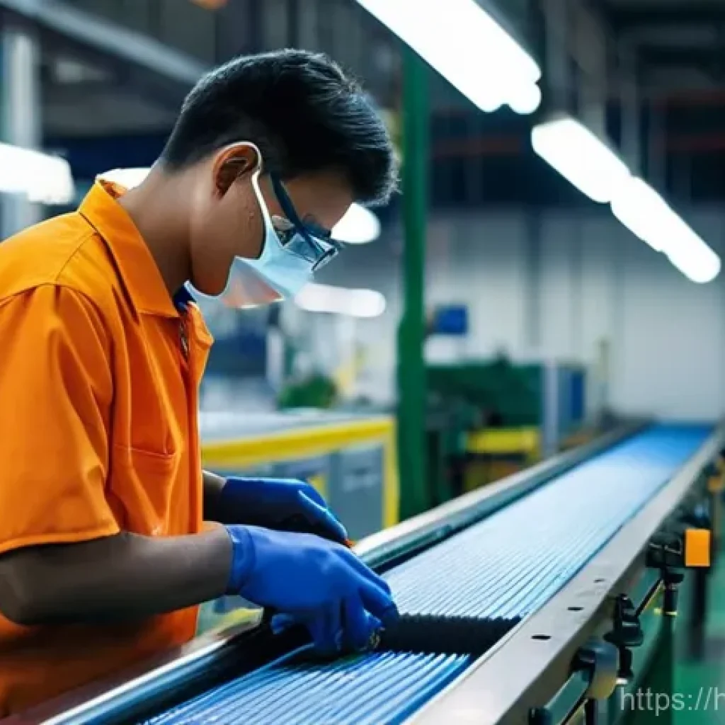 공장자동화 트러블슈팅 사례 모음 - **Prompt 1: Factory Sensor Troubleshooting**
    "A wide shot of a brightly lit, modern factory floo...