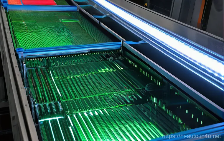 공장자동화 부품 선정 가이드 - **Industrial Sensors: The Factory's Eyes**
"A clean, brightly lit, modern automated factory floo...